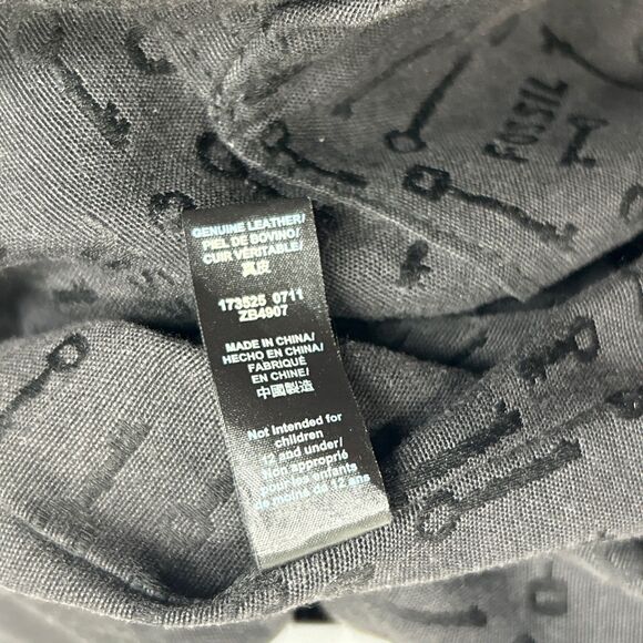 Fossil Genuine Leather Long Live Vintage 1954 Bucket Backpack Brown Key Charm - Picture 3 of 16